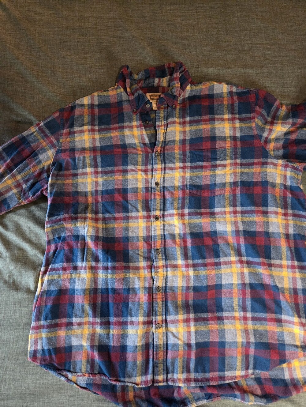 Foundry Brand Flannel Button Down Size 3XLT